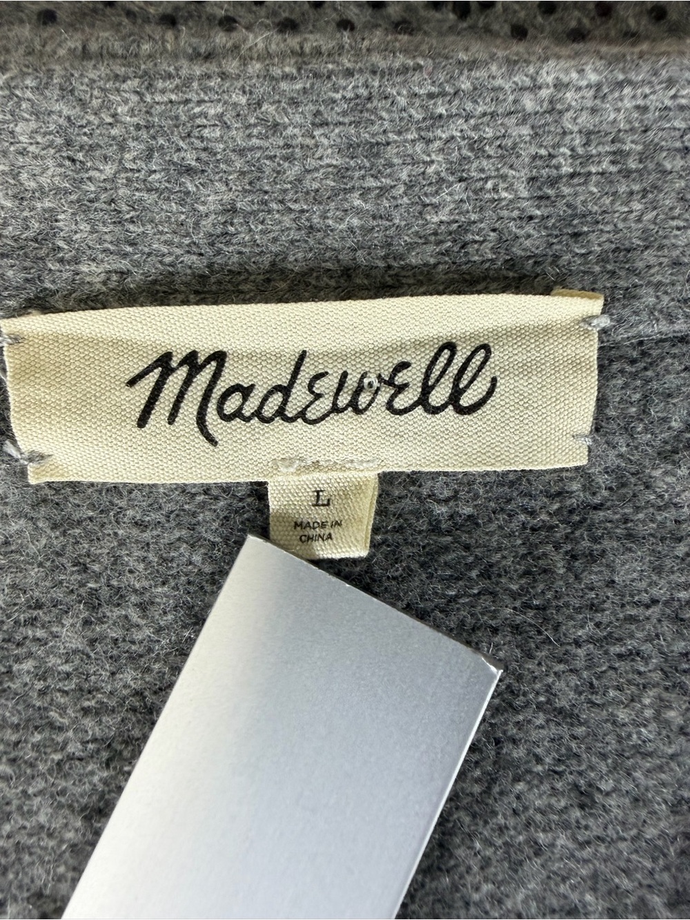 Madewell Heather Gray Button-Up Cardigan - Picture 7 of 9